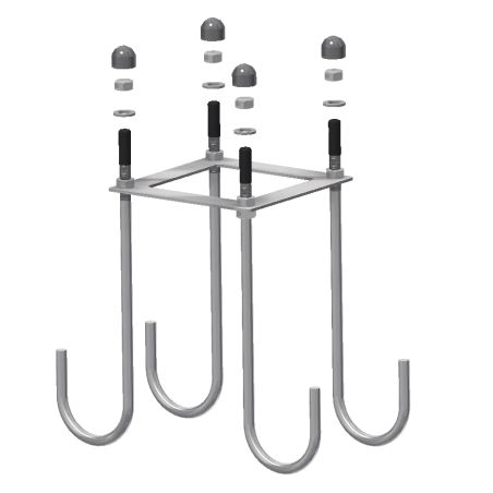 Gabarit de scellement 210 x 210 mm pour support principal | Prossentiel