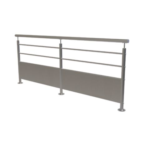 Barrière garde corps en kit - sur platines | Prossentiel