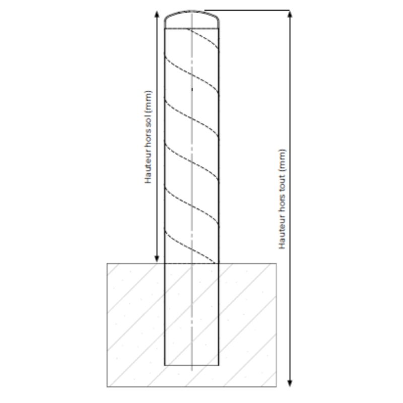 Borne de quai en acier | Prossentiel