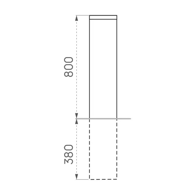 Borne anti-bélier tout Inox