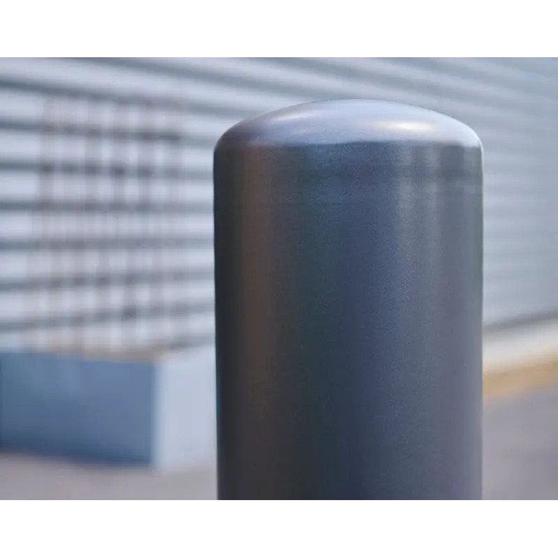 Borne anti-bélier avec couvercle inox brossé