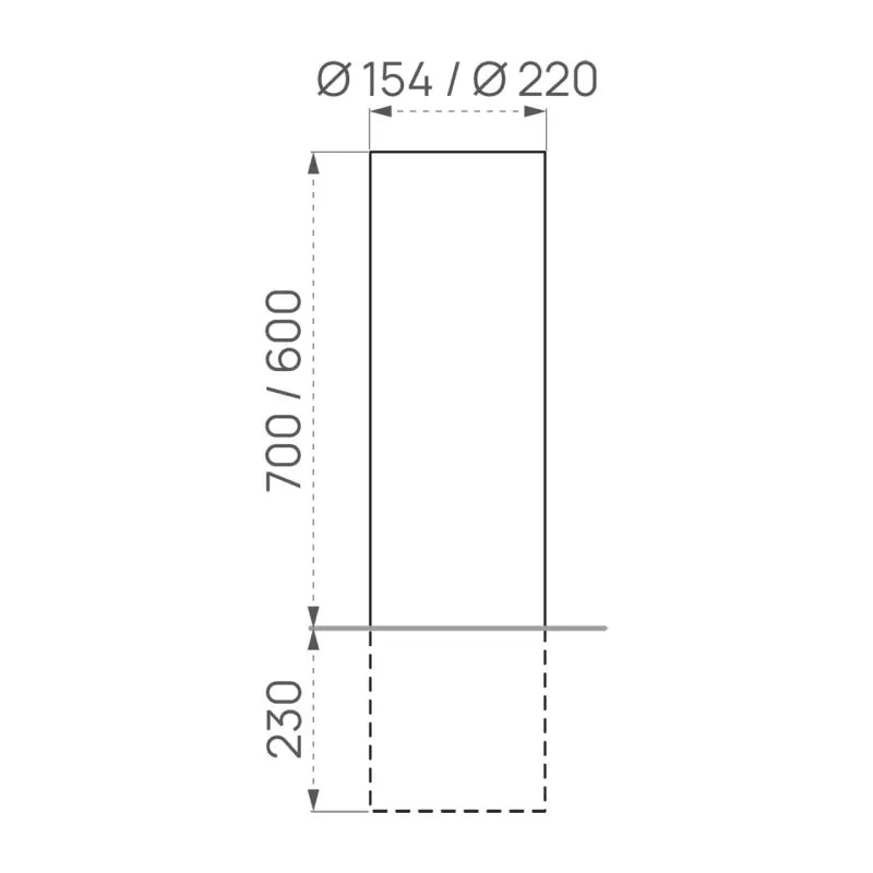Borne inox anti-stationnement