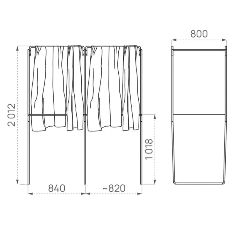 Isoloir électoral standard Prossentiel