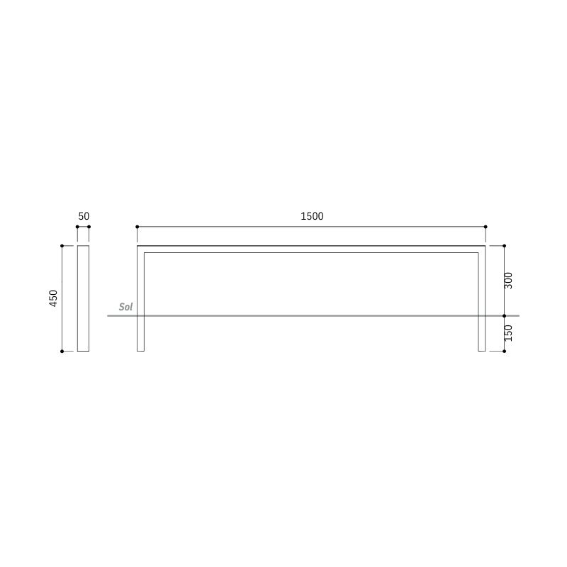 Lisse de bordure Milan | Barre accroche motos  Prossentiel