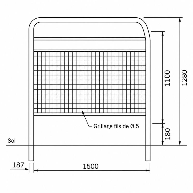 Barrière de ville Conviviale® grillagée Prossentiel