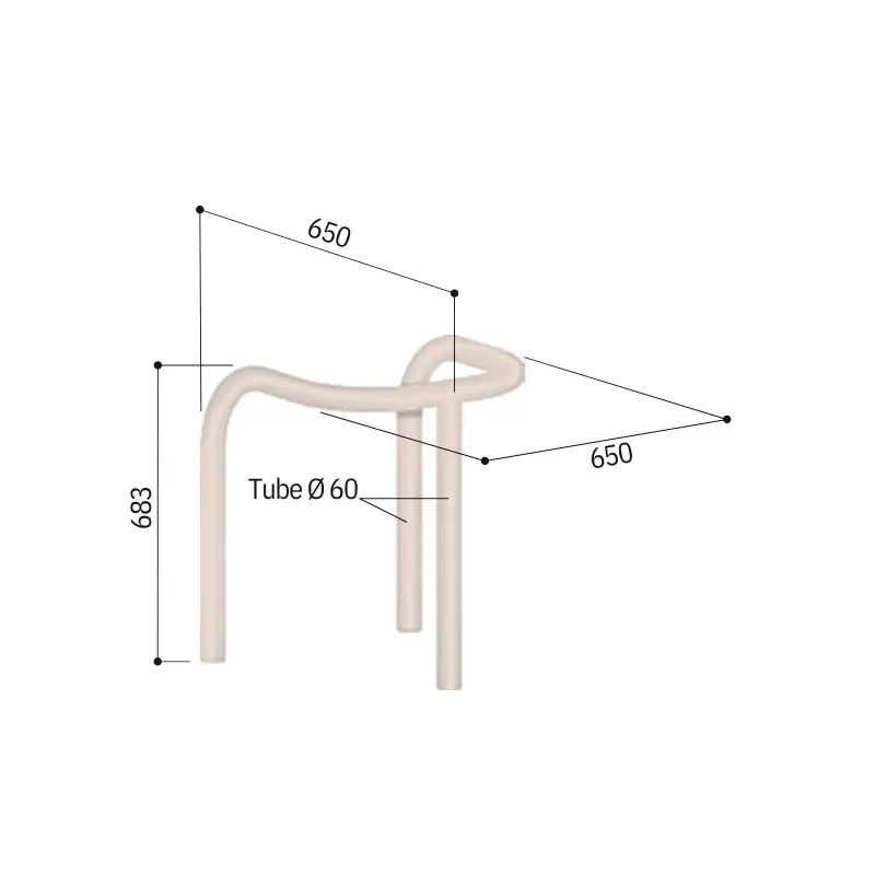 Étrier de protection Ø 60 mm Prossentiel