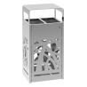 Corbeille tri sélectif en Inox Cybel Extrême