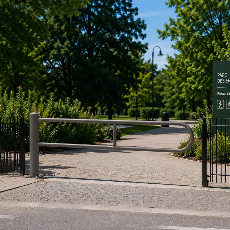 Barrière d'accès pivotante -longueur 2,3 mètres  Prossentiel