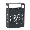 Corbeille de tri 3 flux métal anti-nuisibles Cybel -60L