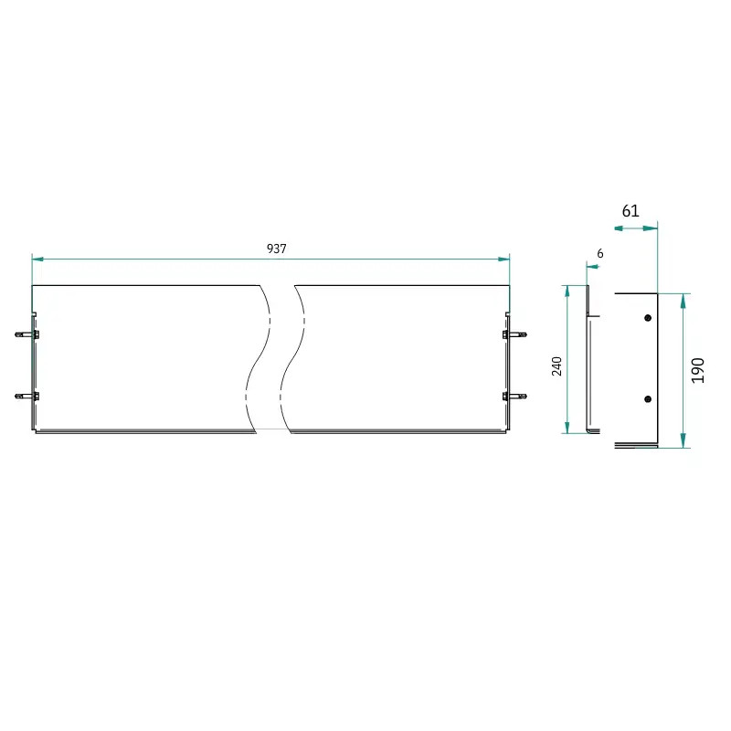 Bavette coupe-vent et coupe-neige - Abri bus Conviviale® Prossentiel