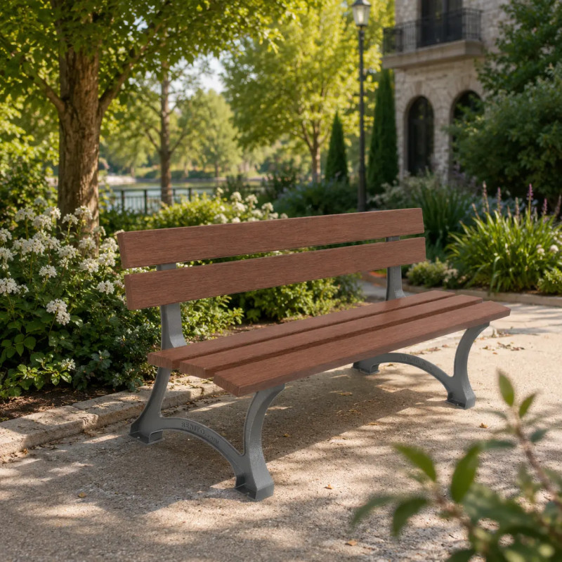 Banc public en plastique recyclé Bretagne | Prossentiel