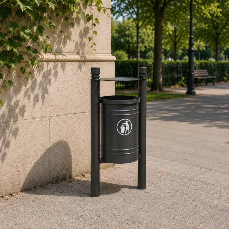 Poubelle de ville basculante Saintonge Ville 40L Prossentiel