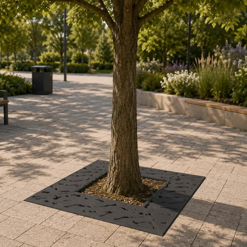 Grille d'arbre carré acier design Venise Prossentiel