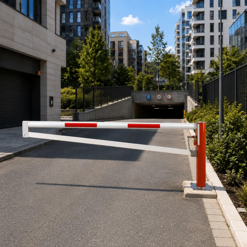 Barrière pivotante robuste lisse trapézoïdale | Prossentiel