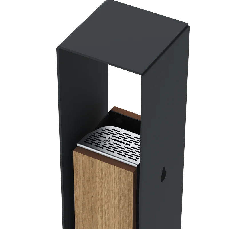 Cendrier extérieur design compact HPL Lotan 1,5L Prossentiel
