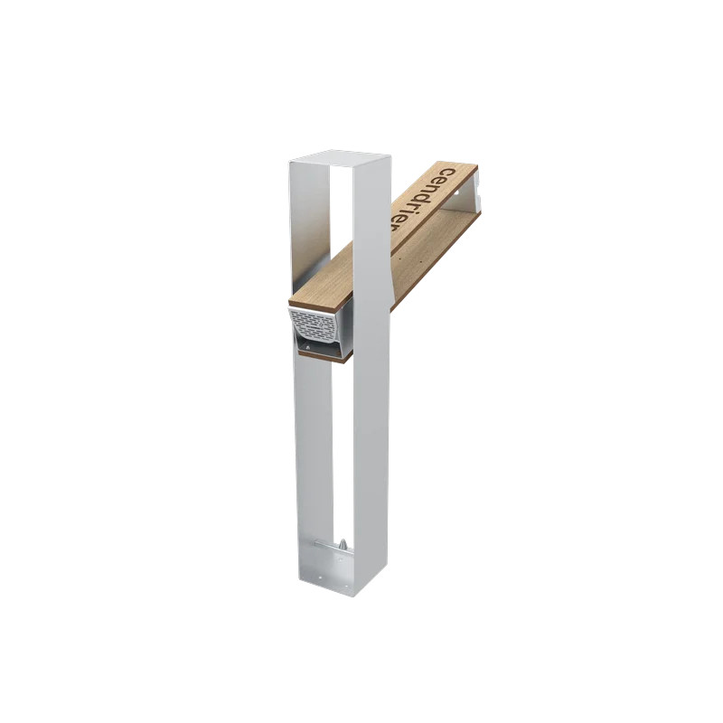Cendrier extérieur design inox et compact HPL Lotan 1,5L Prossentiel