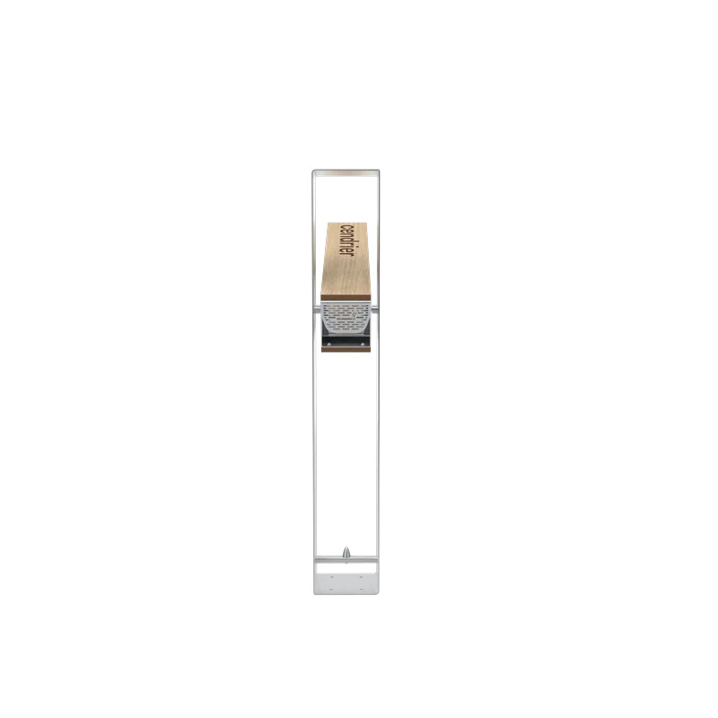 Cendrier extérieur design inox et compact HPL Lotan 1,5L Prossentiel