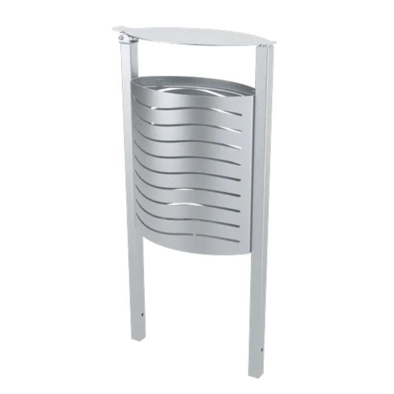 Poubelle urbaine inox Ovalon 40L Prossentiel