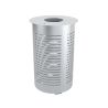 Poubelle urbaine inox ronde Citady 80L Prossentiel