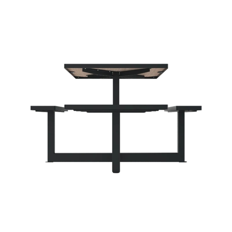 Table de pique-nique carrée compact HPL Orpin 4 ou 8 places Prossentiel