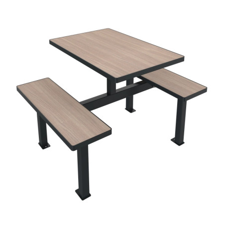 Table de pique-nique rectangle compact HPL Orpin 4 ou 8 places Prossentiel