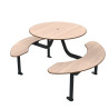 Table de pique-nique ronde stratifié compact HPL Moka Prossentiel