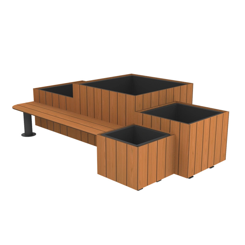 Ensemble de jardinières avec assise intégrée Copal Prossentiel