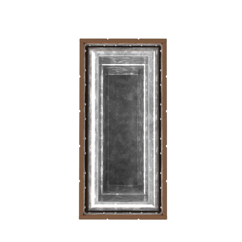 Jardinière de ville rectangulaire HPL aspect bois Florim Prossentiel