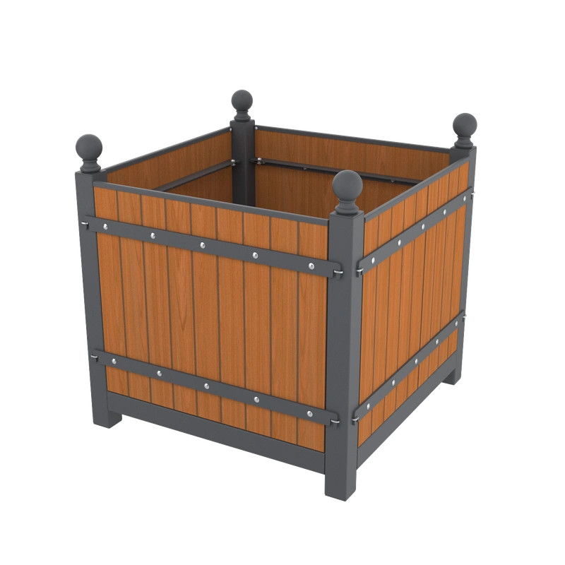 Bac d'orangerie Boule HPL aspect bois Zestia - 575L Prossentiel