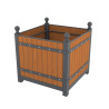 Bac d'orangerie Boule HPL aspect bois Zestia - 575L Prossentiel