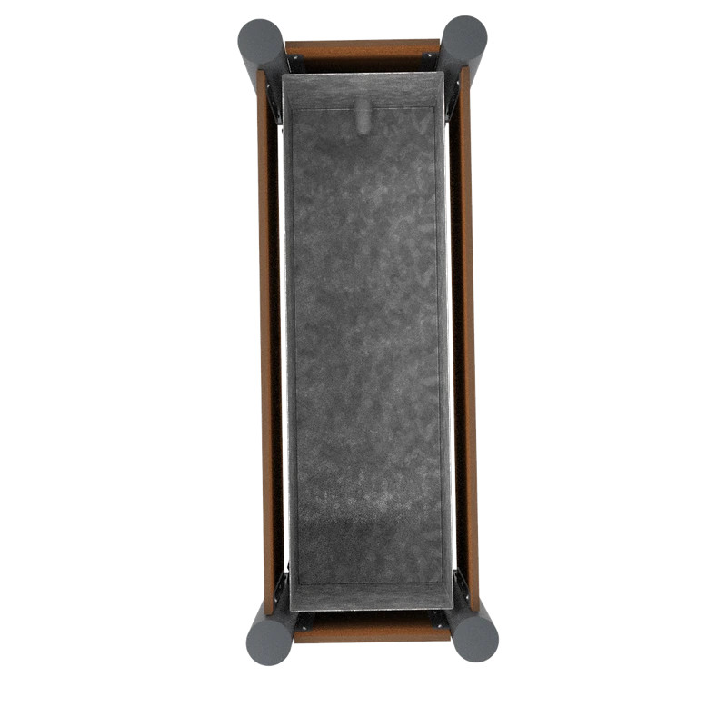 Jardinière extérieure rectangulaire Acier et HPL Lali Prossentiel