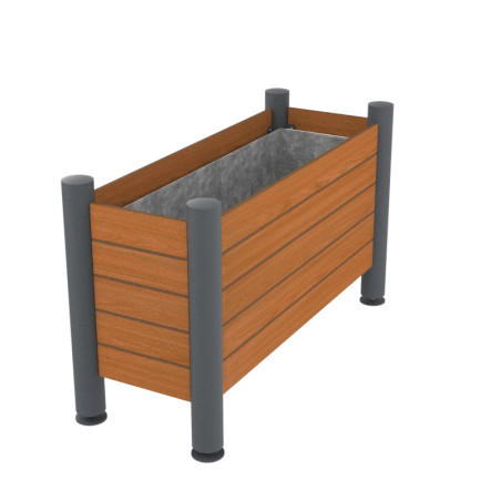 Jardinière extérieure rectangulaire Acier et HPL Lali Prossentiel