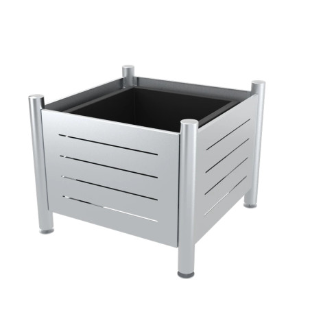 Jardinière urbaine carrée en inox Allur - 175L Prossentiel