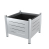 Jardinière urbaine carrée en inox Allur - 175L Prossentiel