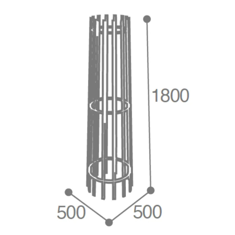 Corset métallique pour arbre Ø500mm Arbea Prossentiel