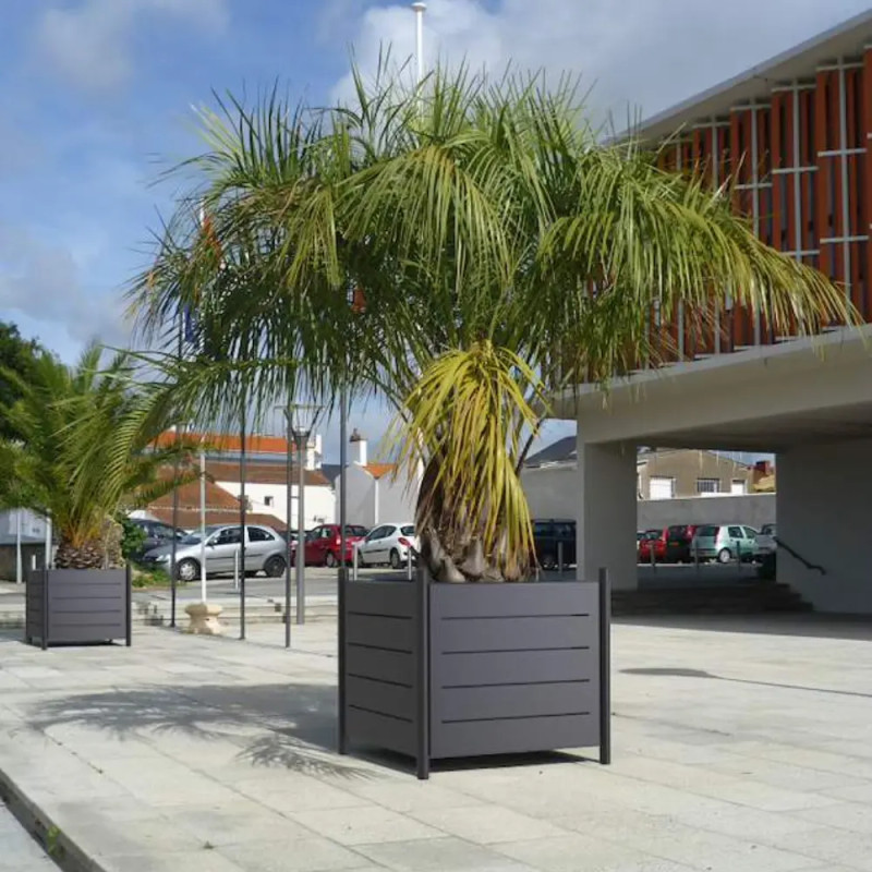 Jardinière urbaine carré métal Allur Prossentiel