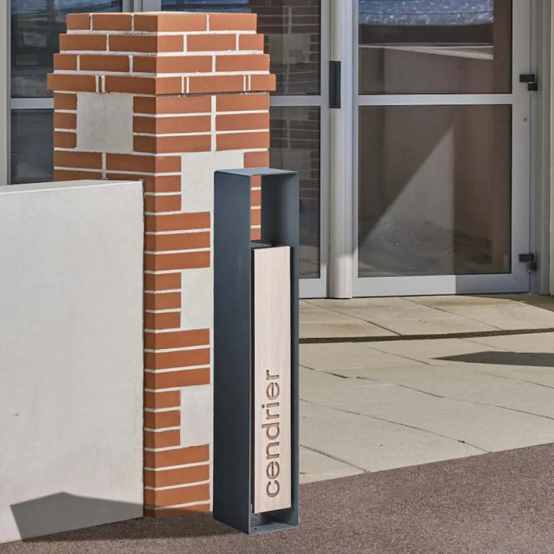 Cendrier extérieur design compact HPL Lotan 1,5L Prossentiel