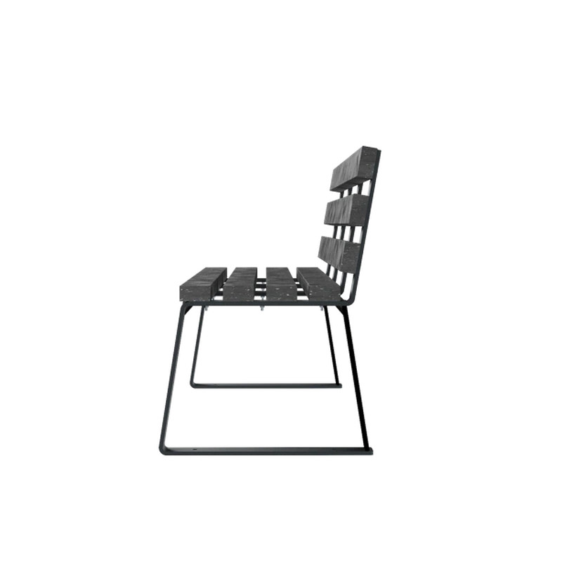 Banc urbain 100% plastique recyclé Havane Prossentiel