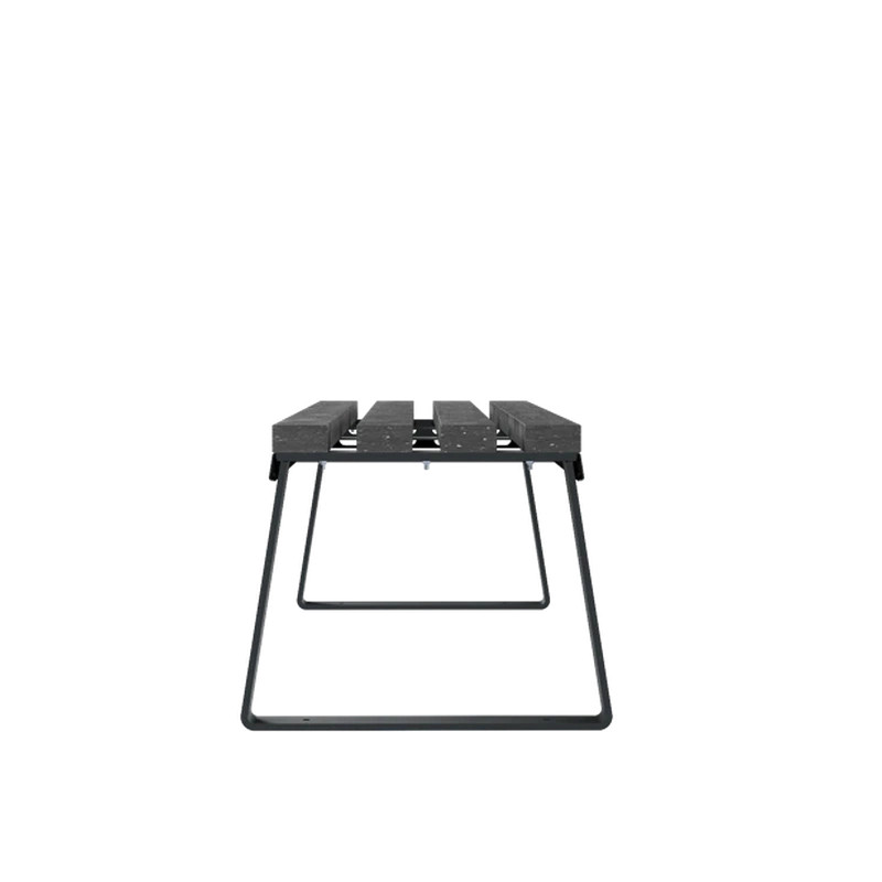 Banquette urbaine 100% plastique recyclé Havane Prossentiel