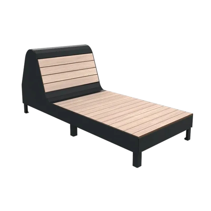 Chaise longue stratifié compact HPL Madrid Prossentiel