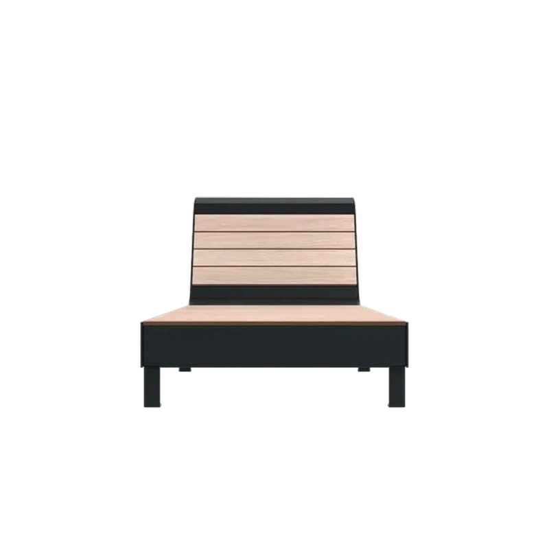 Chaise longue stratifié compact HPL Madrid Prossentiel