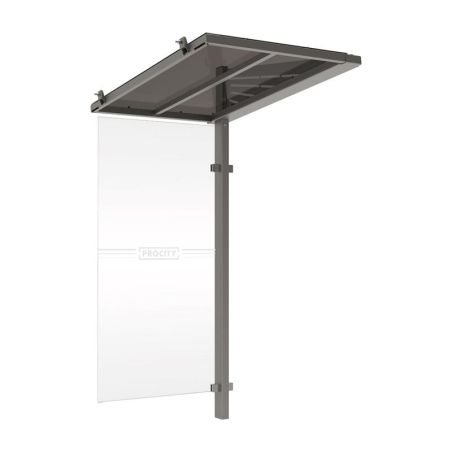 Extension Abri bus Conviviale® verre par module intermédiaire