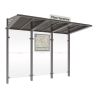 Abri bus Conviviale® avec bardages verre