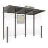 Abri bus Conviviale® avec bardages verre