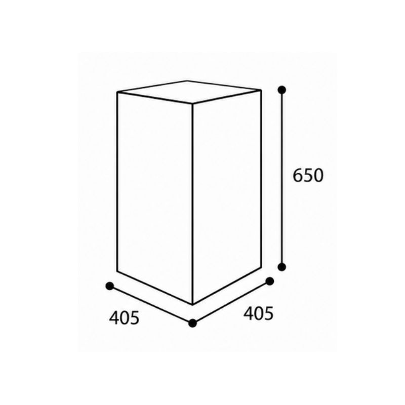 Borne urbaine en béton cubique Carry | Prossentiel 