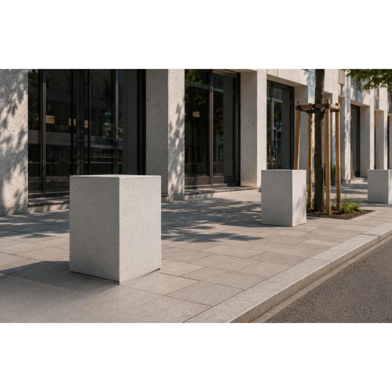 Borne urbaine en béton cubique Carry | Prossentiel 