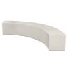 Banquette extérieure monobloc en béton courbe Amos | Prossentiel 