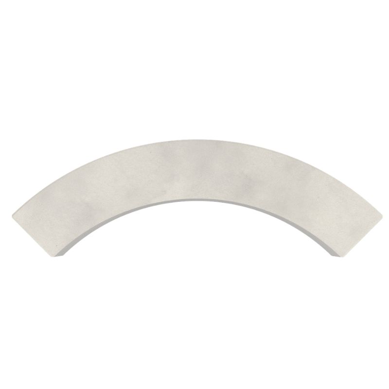 Banquette extérieure monobloc en béton courbe Amos | Prossentiel 