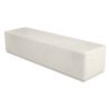 Banquette extérieure monobloc en béton rectangulaire Amos | Prossentiel 
