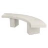 Banquette courbe en béton Sorel | Prossentiel 